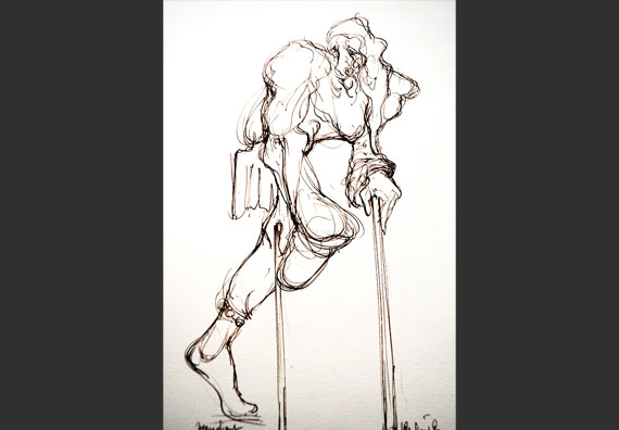 Dessins plume et crayon